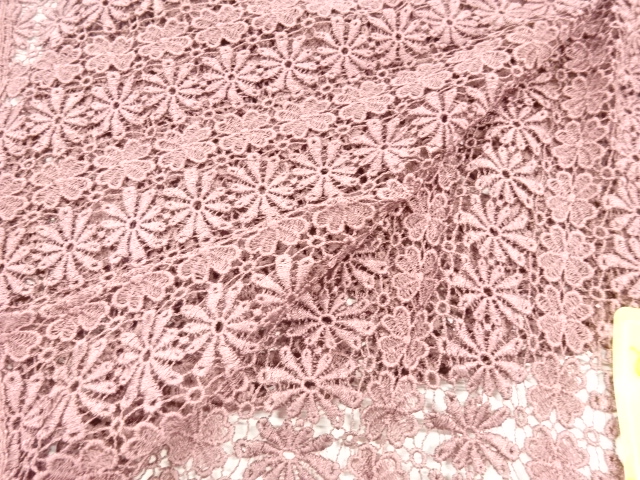  レース花模様ショール